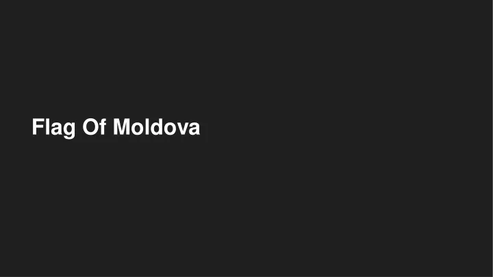 flag of moldova