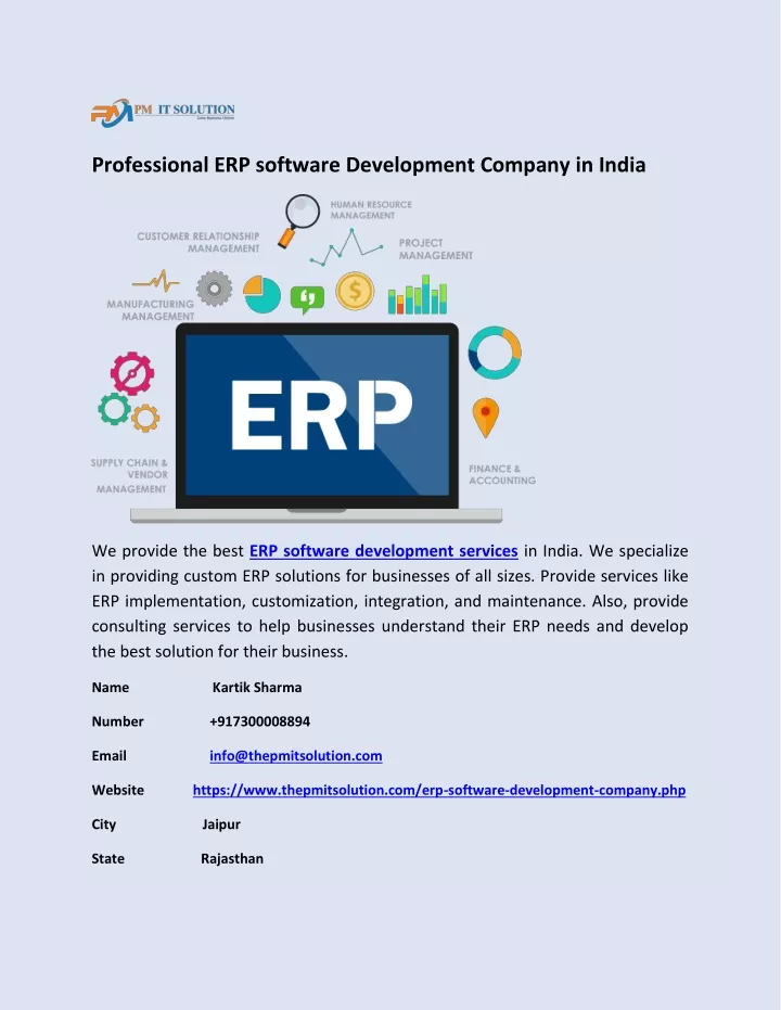 professional erp software development company