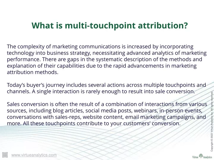 what is multi touchpoint attribution