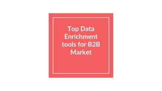 top data enrichment tools for b2b market