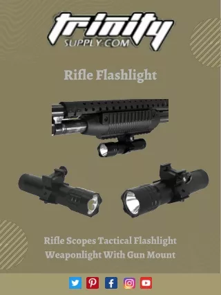 Rifle Scopes Tactical Flashlight Weaponlight With Gun Mount