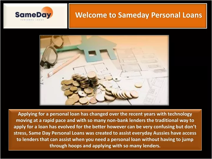 welcome to sameday personal loans