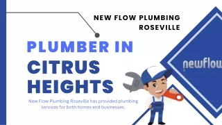Hire The Best Plumber Services In Citrus Heights - New Flow Plumbing Roseville