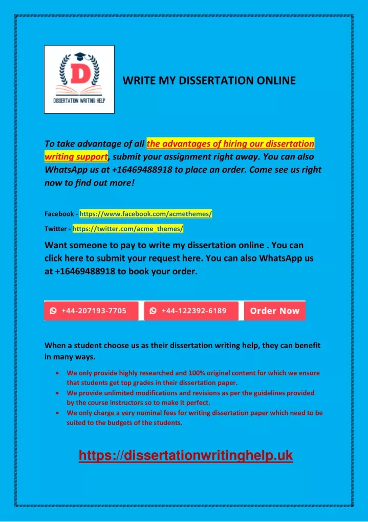 write my dissertation online