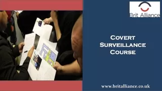 Covert Surveillance Course
