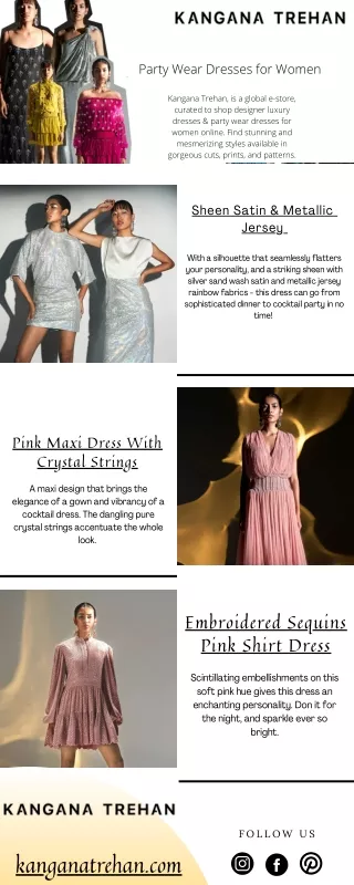 Party Wear Dresses for Women