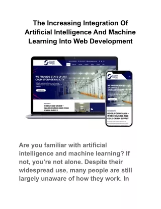 the increasing integration of artificial