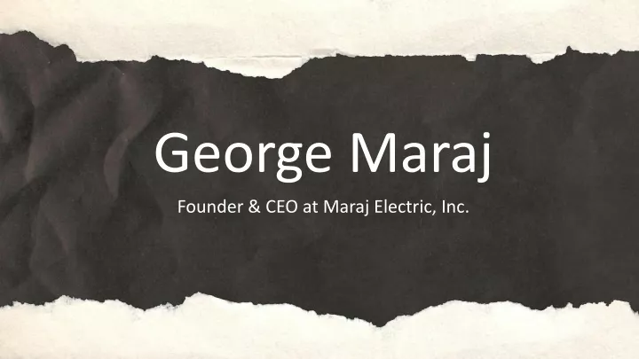 george maraj