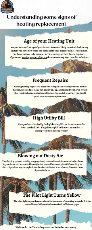 Understanding some signs of heating replacement
