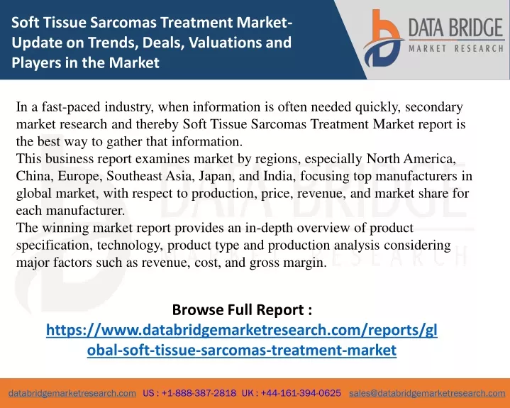 soft tissue sarcomas treatment market update