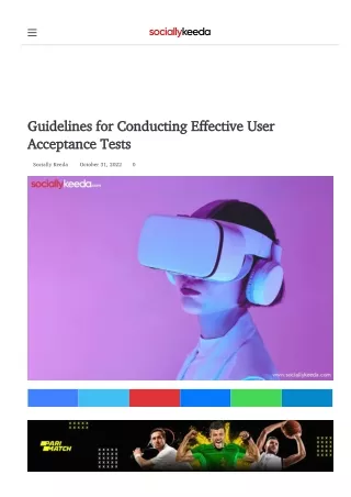 guidelines for conducting effective user