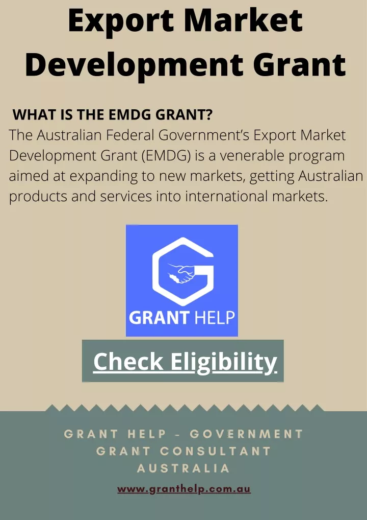 export market development grant