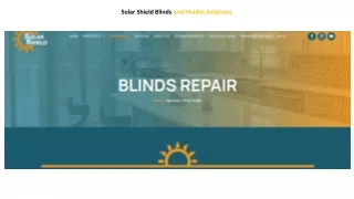 Blinds Repair