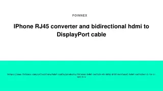 IPhone RJ45 converter