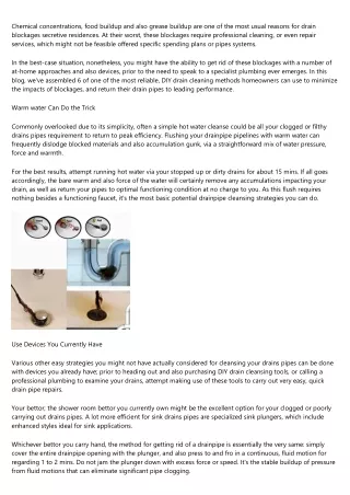 chemical concentrations food buildup and also