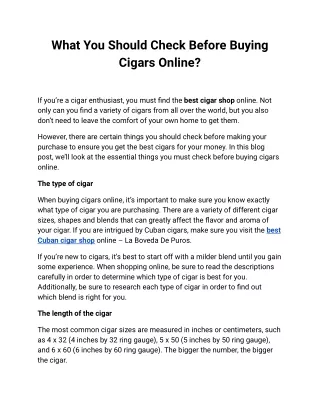 What You Should Check Before Buying Cigars Online_