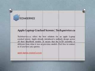 Apple Laptop Cracked Screen Tech4service.ca
