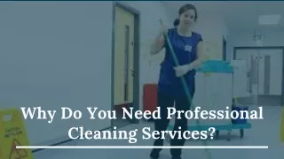 Why Do You Need Professional Cleaning Services