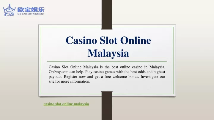 casino slot online malaysia