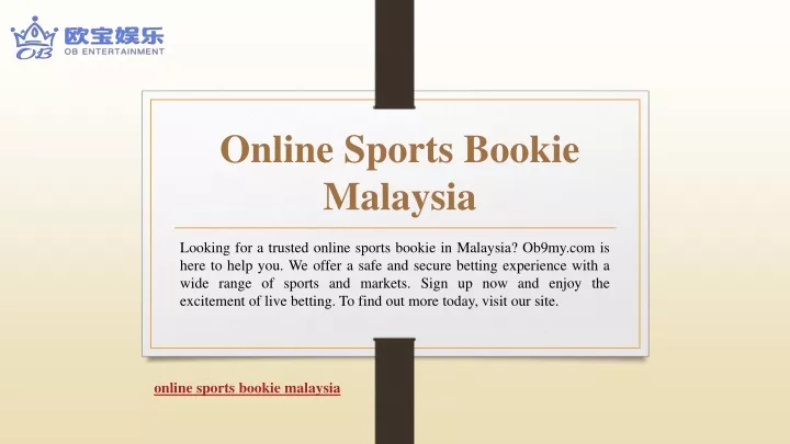 online sports bookie malaysia