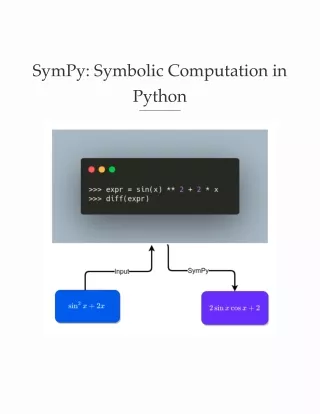 sympy symbolic computation in python