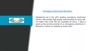 Emergency Electrician Berkshire | Gripelectric.net