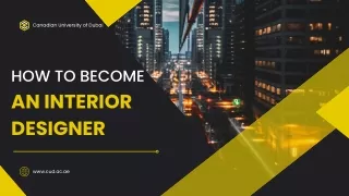 How to Become an Interior Designer