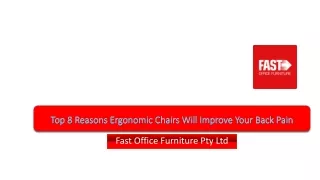 Top 8 Reasons Ergonomic Chairs Will Improve Your Back Pain