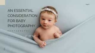 An Essential Consideration For Baby Photography | Limoo Photography