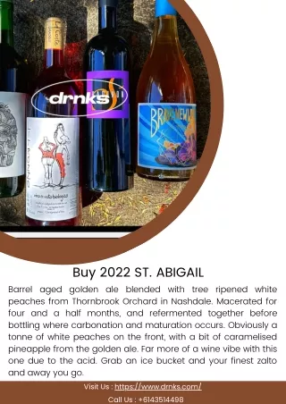 Buy 2022 ST. ABIGAIL