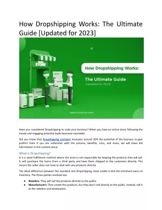 how dropshipping works the ultimate guide updated