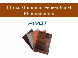China Aluminum Veneer Panel Manufacturers