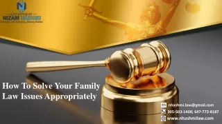 how to solve your family law issues appropriately
