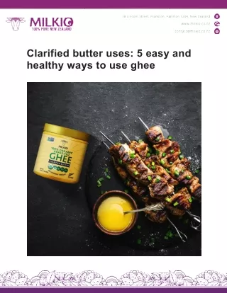 clarified butter uses 5 easy and healthy ways