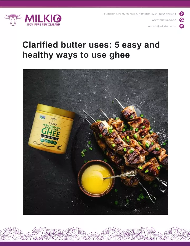 clarified butter uses 5 easy and healthy ways