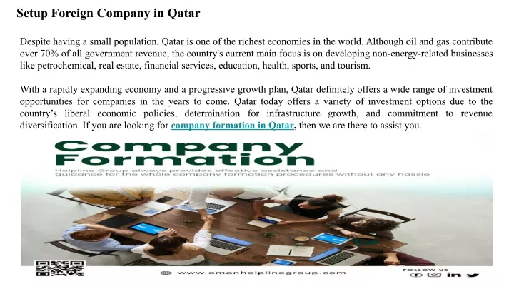 setup foreign company in qatar