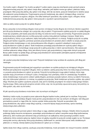 Moje pierwsze skok pożyczka dla zadłużonych do pracy