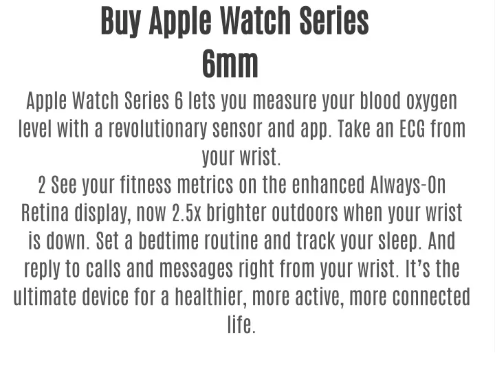 buy apple watch series 6mm apple watch series
