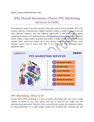 Why Should Businesses Choose PPC Marketing Services in Delhi