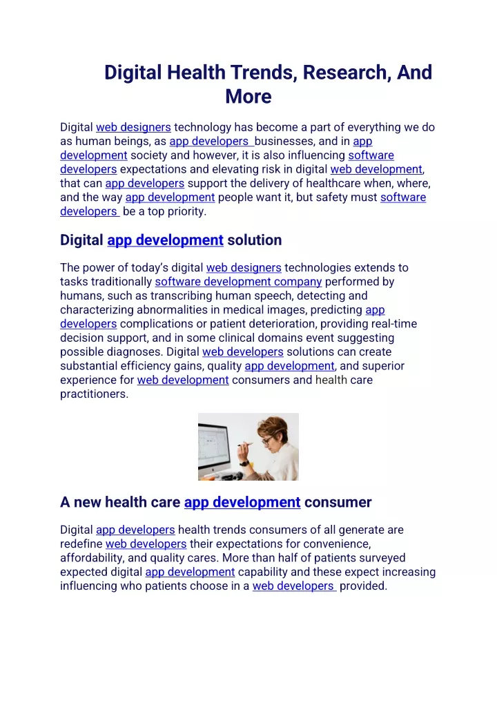 digital health trends research and more