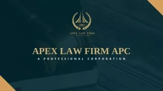 Apex Law Firm APC