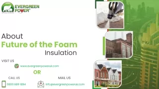 About Future of the Foam Insulation Industry