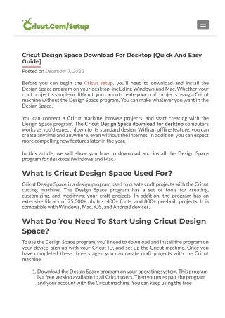 Cricut Design Space