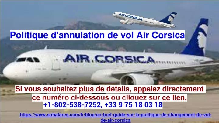 politique d annulation de vol air corsica