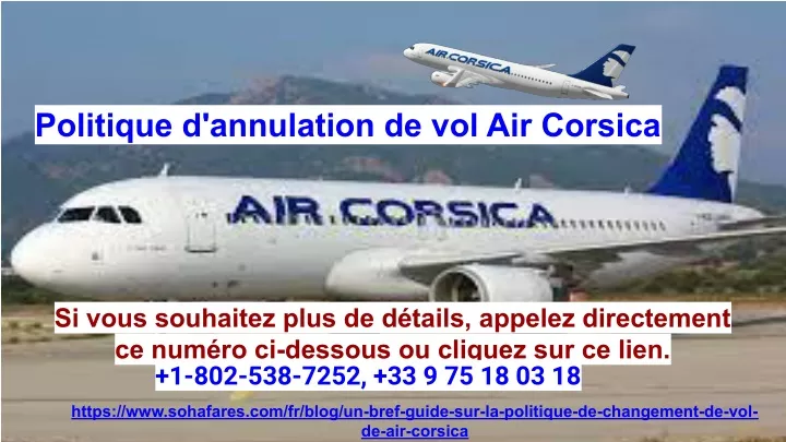 politique d annulation de vol air corsica