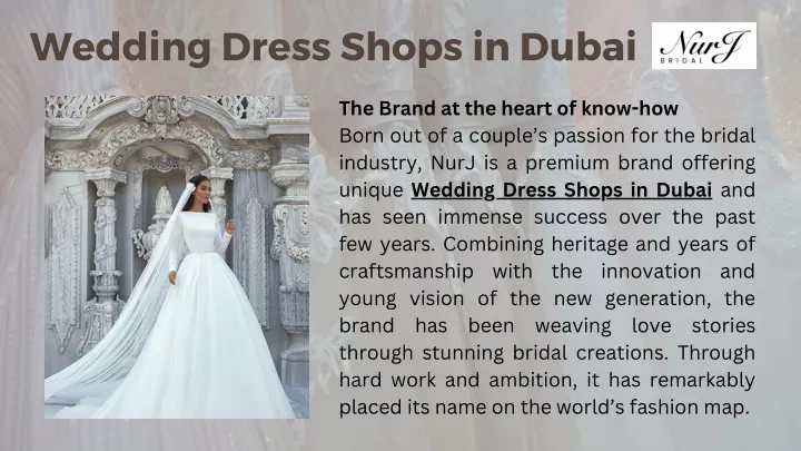 wedding dress shops in dubai