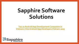sapphire software solutions