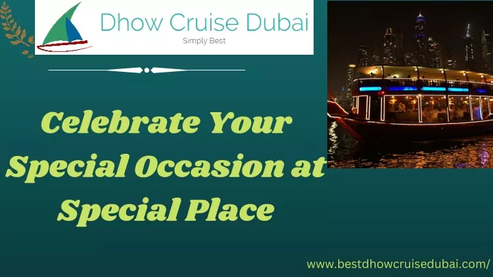 celebrate your special occasion at special place