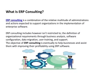 What Is ERP Consulting?