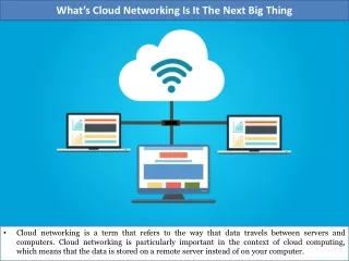 Whats Cloud Networking Is It The Next Big Thing